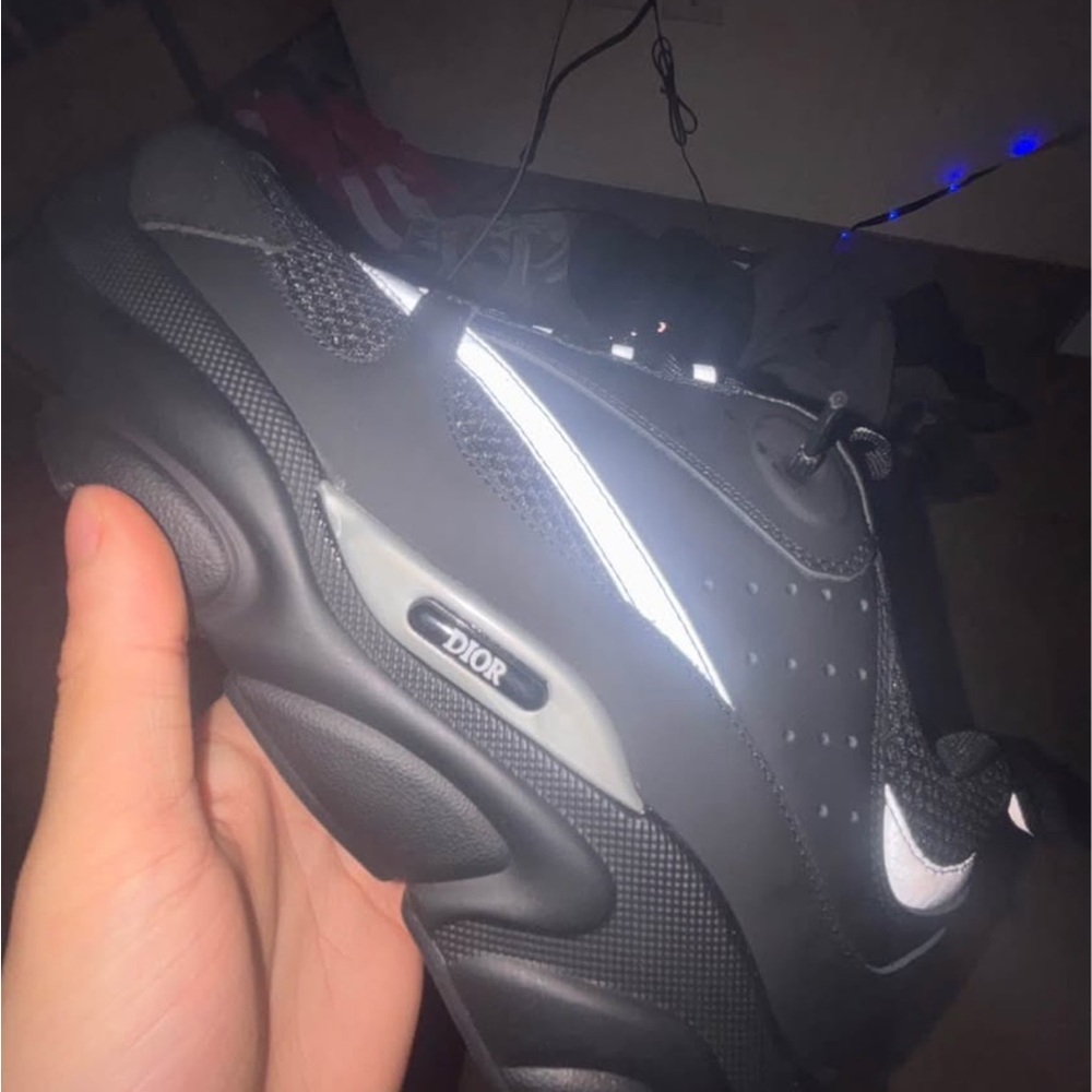 Dior Men's Black and Gray Sneakers